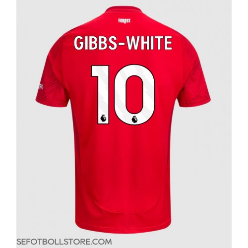 Nottingham Forest Morgan Gibbs-White #10 Replika Hemmatröja 2024-25 Kortärmad